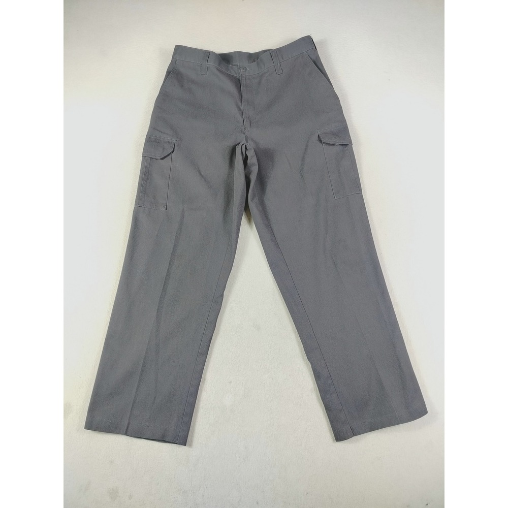 Cintas Cargo Pants Mens 34 Gray ComfortFLEX Workwear Utility Uniform Pockets
